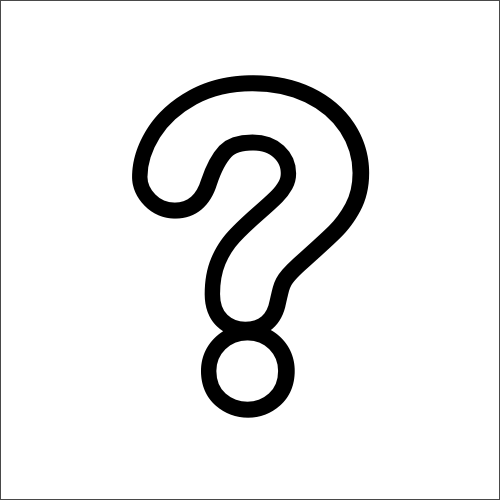 a question mark